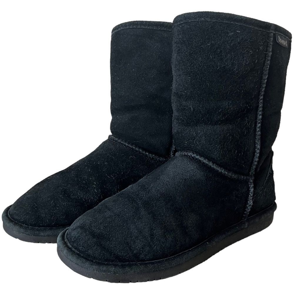 Bearpaw short Elle boots black Sz 7 women